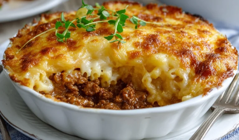 Beef Mince Macaroni Pie Recipe