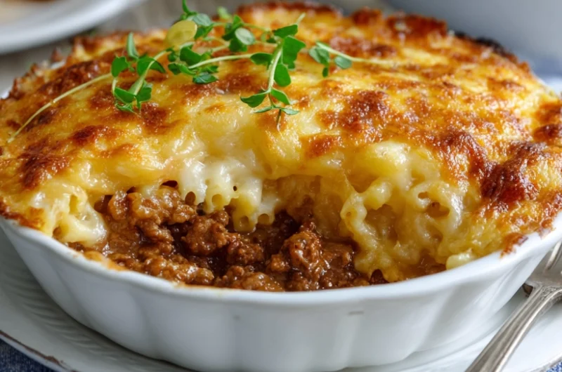 Easy and Delicious Beef Mince Macaroni Pie Recipe