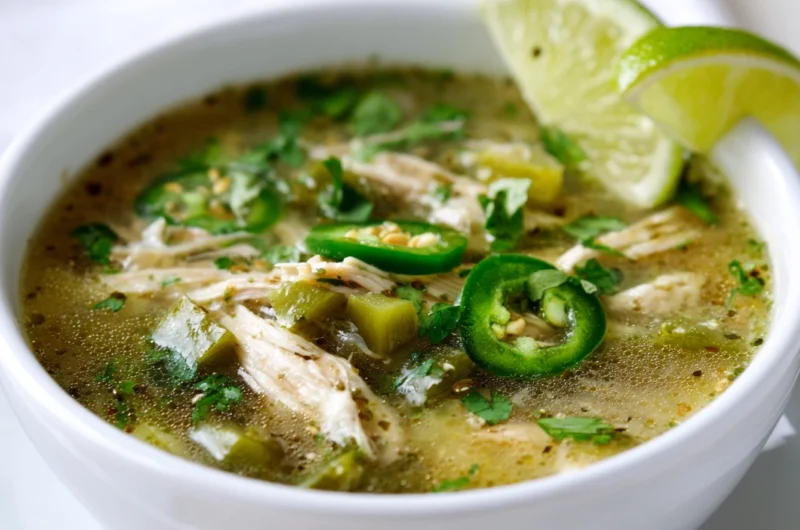 Easy and Creamy Chicken Poblano Soup Recipe