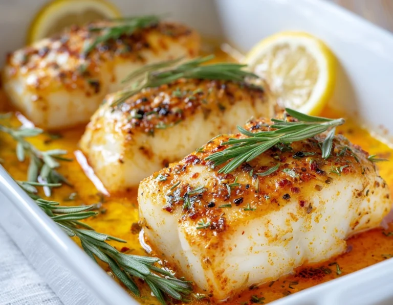Keto Baked Halibut Recipe