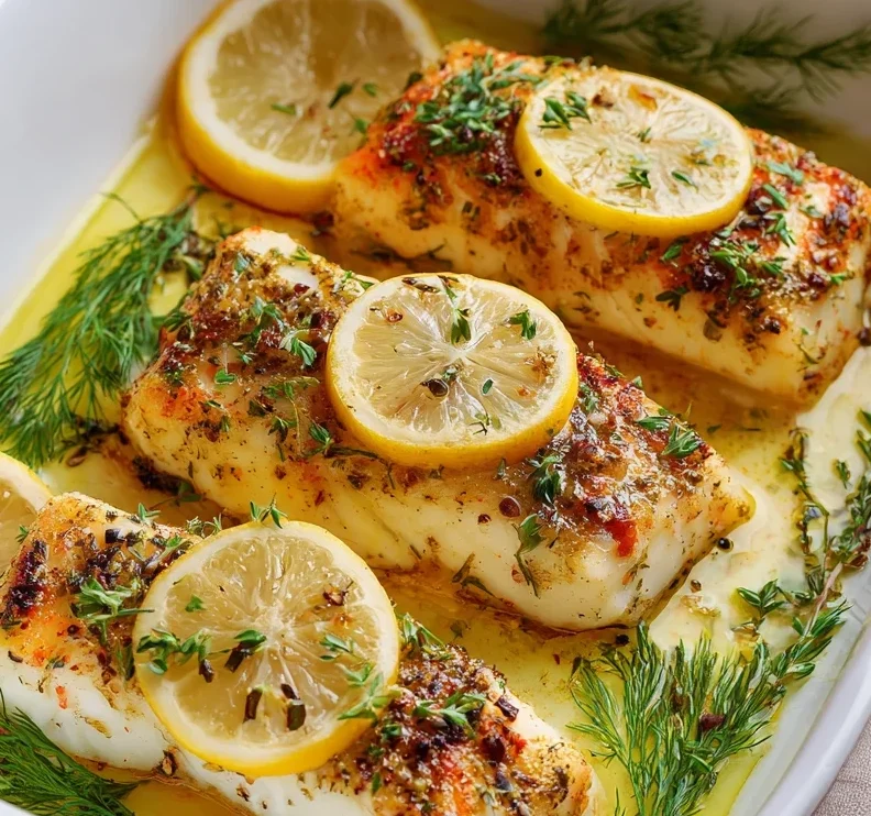 Keto Baked Halibut Recipe