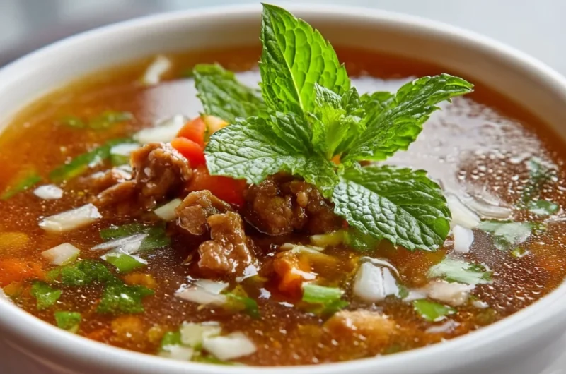 Delicious Lamb and Peanut Encebollado Soup Recipe