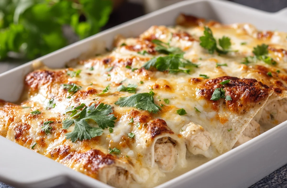 White Chicken Enchiladas