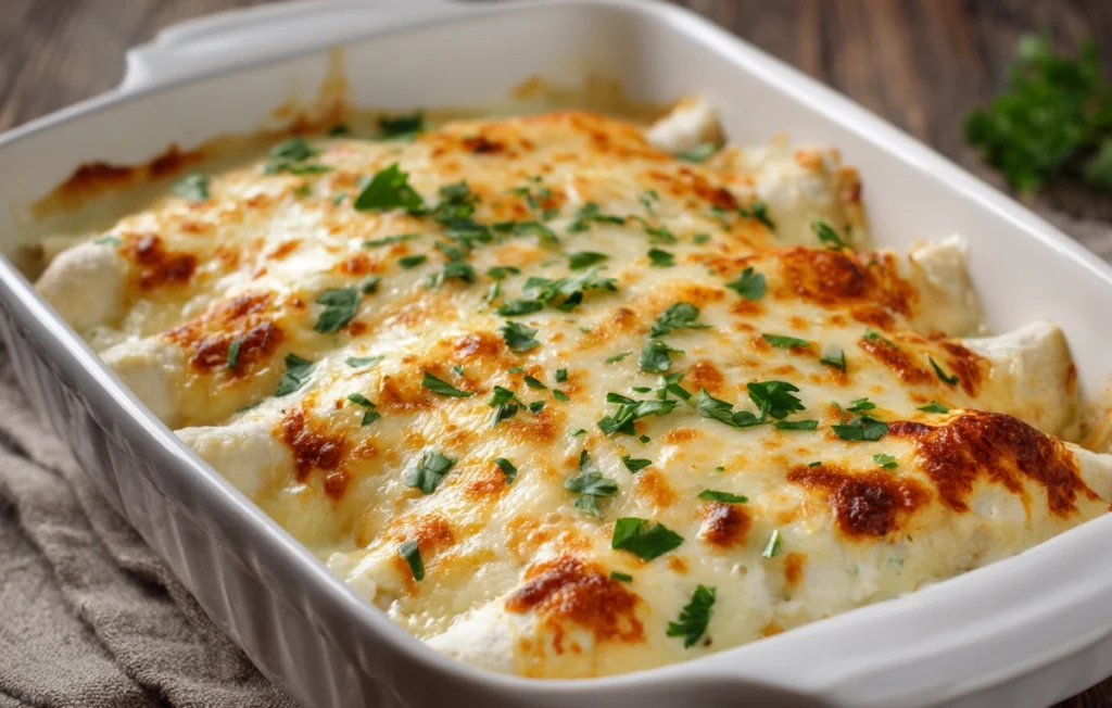 White Chicken Enchiladas
