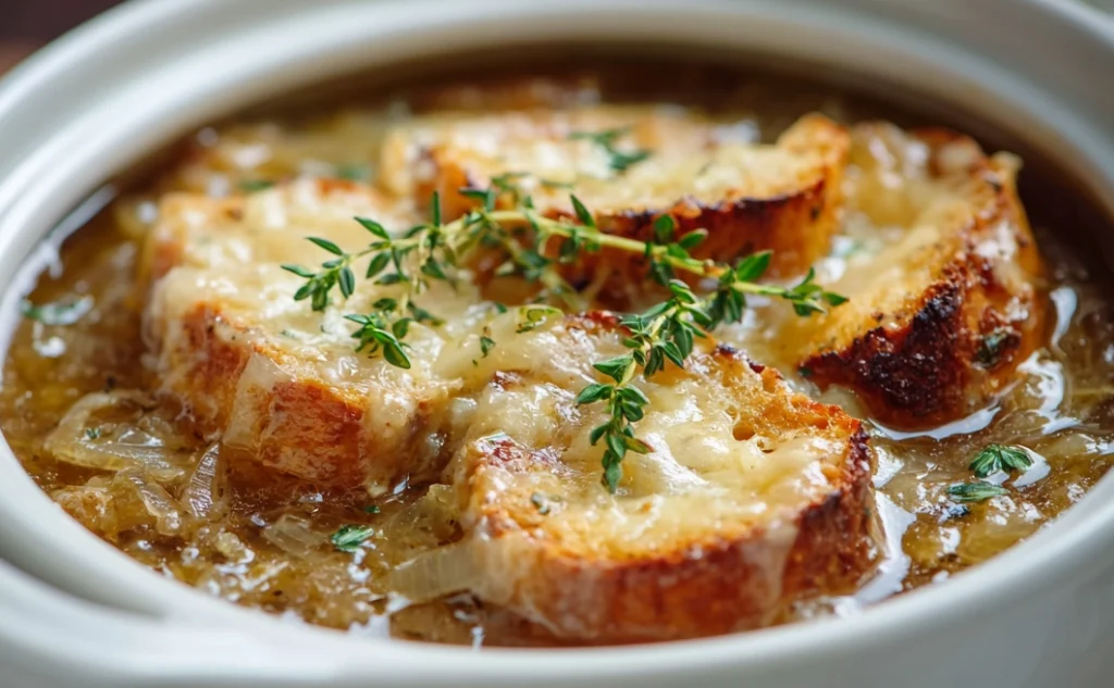french onion soup slow cooker