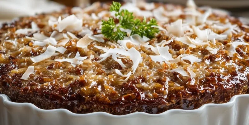 Moist and Decadent German Chocolate Cake Made at Home