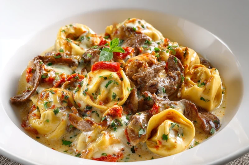 Cheesy Philly Cheesesteak Tortellini Everyone Will Love