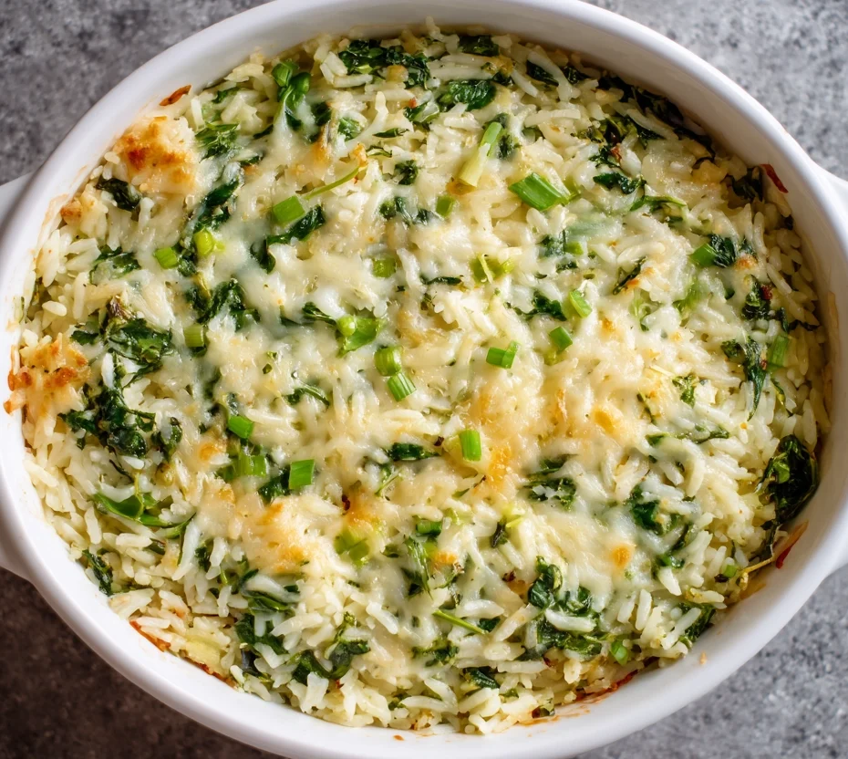 spinach rice casserole