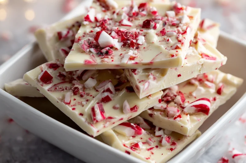 Holiday Perfect White Chocolate Peppermint Bark Recipe