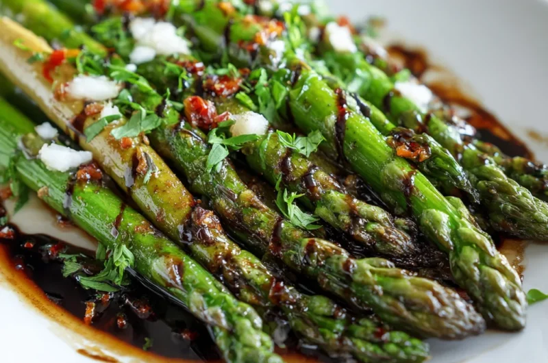 Crisp Asparagus Salad Drizzled with Sweet Balsamic