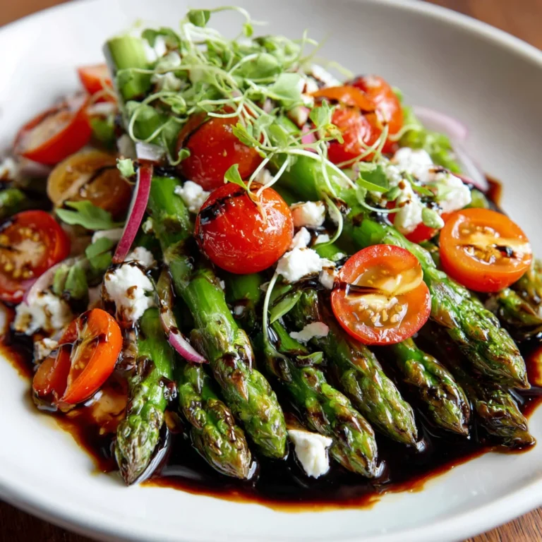 Crisp Asparagus Salad Drizzled with Sweet Balsamic