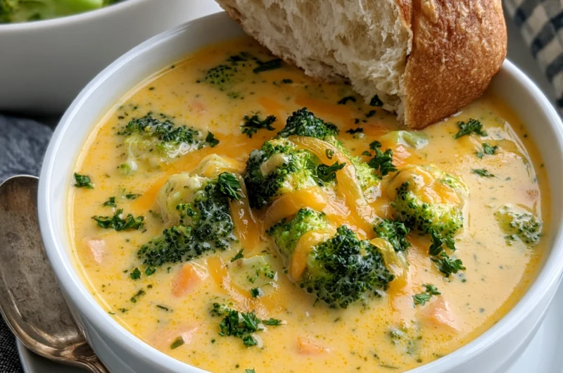 Easy Broccoli Cheddar Soup Recipe