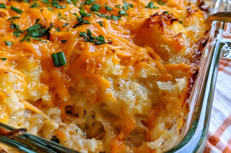 Easy Cracker Barrel Hashbrown Casserole Recipe