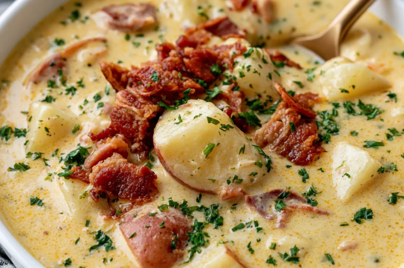 Easy Crockpot Potato Soup Recipe
