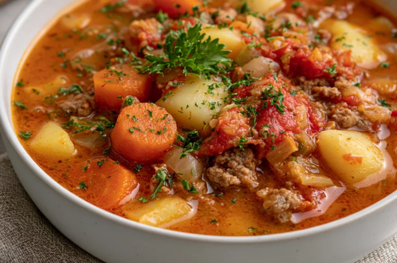 Easy Hamburger Soup Recipe