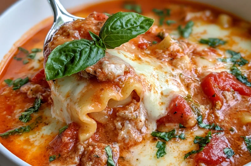 Easy Lasagna Soup Recipe
