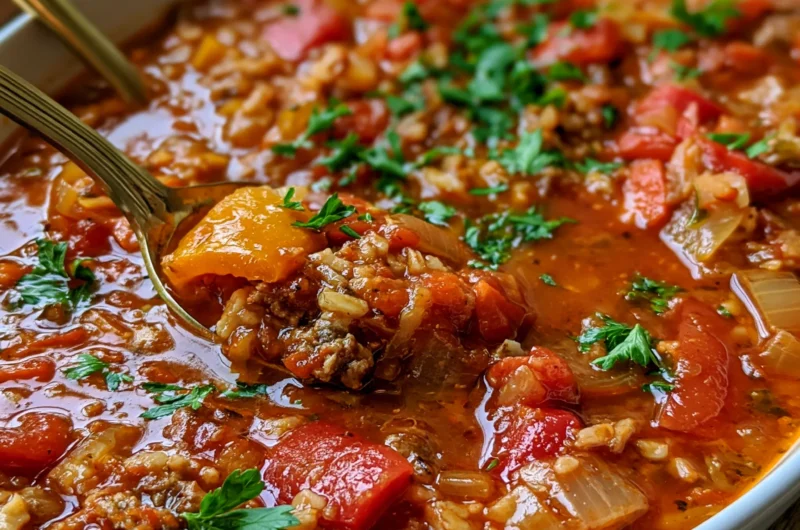Easy Stuffed Pepper Soup Recipe